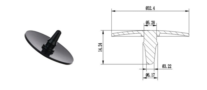 KB3D Parts: Rubber Umbrella Valve